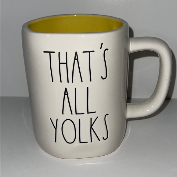 RAE DUNN THATS ALL YOLKS MUG NWT - Picture 5 of 5